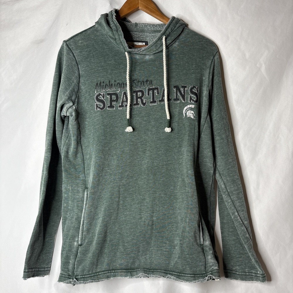 Colosseum‎ Michigan State Spartans MSU Women's Small Pullover Hoodie Green